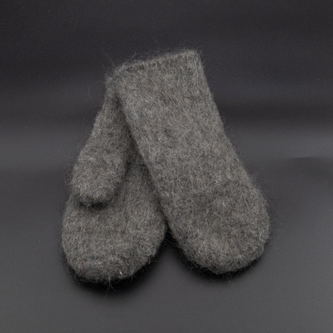 Hovedbilde Geiteull-votter / Mørkegrå